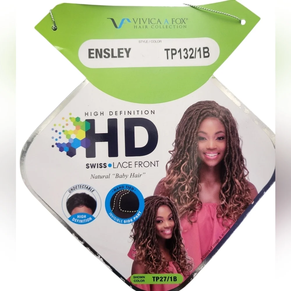 Vivica Fox Hair Collection Lace Swiss Front HD Wig Ensley (color TP132/1B)